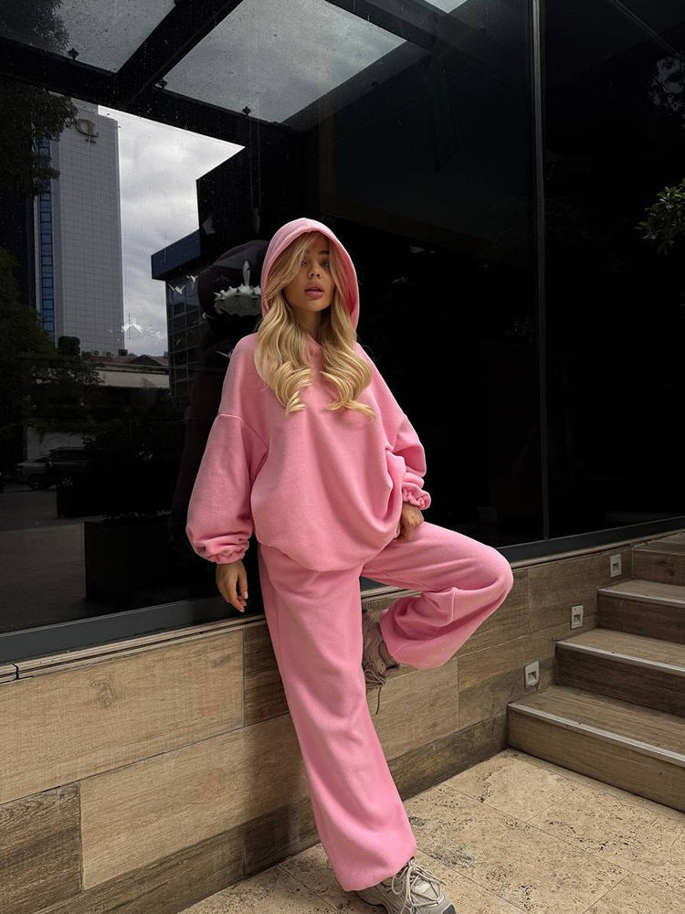 Women's Two-Piece Sweat Set Comfortable Loungewear