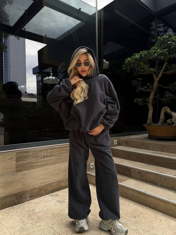 Women's Two-Piece Sweat Set Comfortable Loungewear