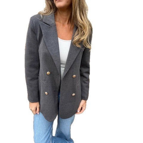 Freya Button-Up Blazer Jacket