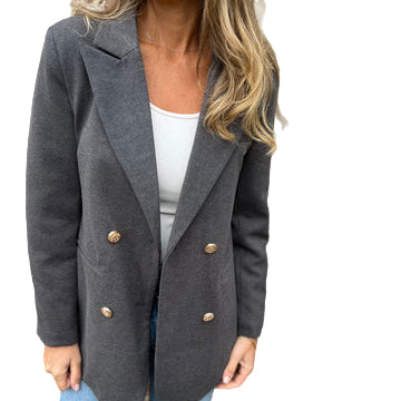Freya Button-Up Blazer Jacket