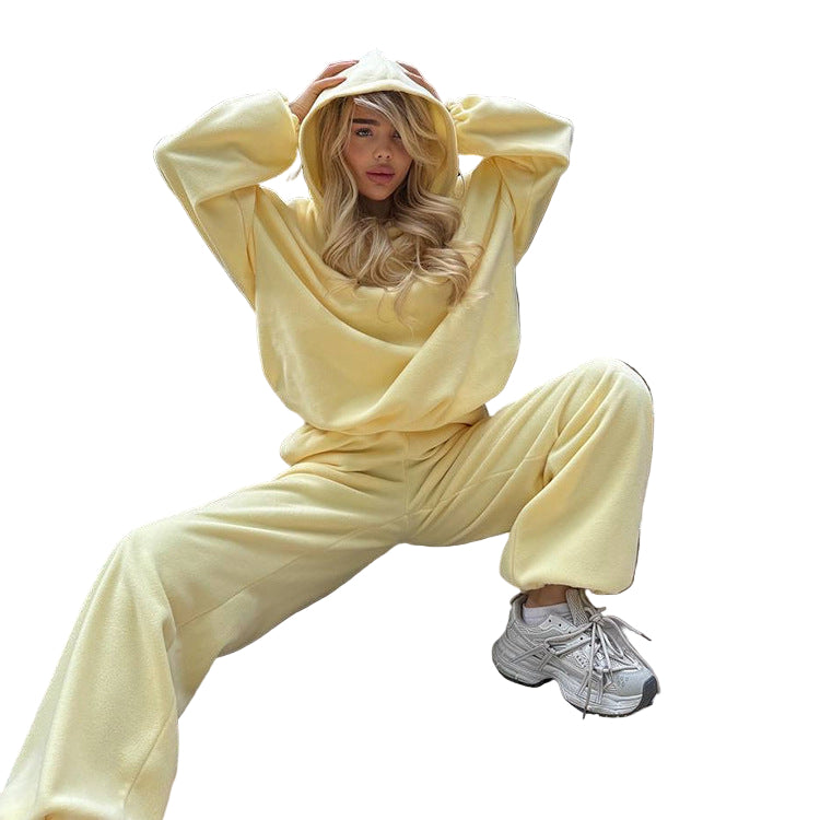 Women's Two-Piece Sweat Set Comfortable Loungewear