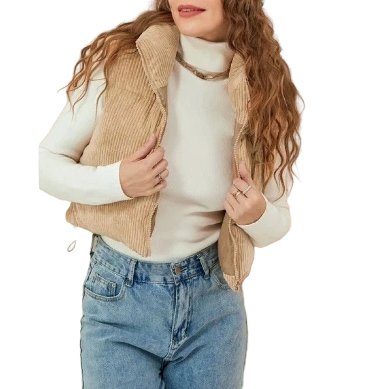 Vest Sleeveless Cotton Coat Jacket Women