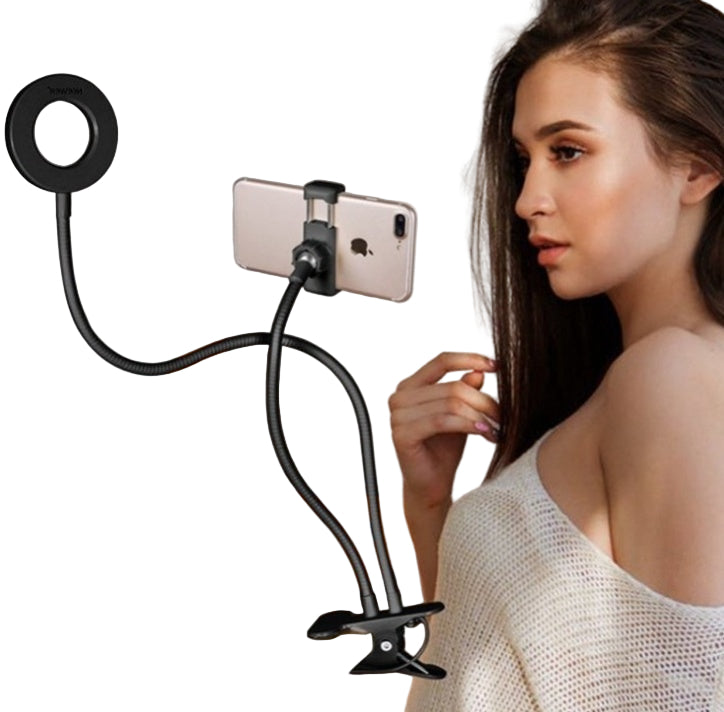 LED Selfie Ring Light for Live Adjustable Makeup Light-8cm Stand