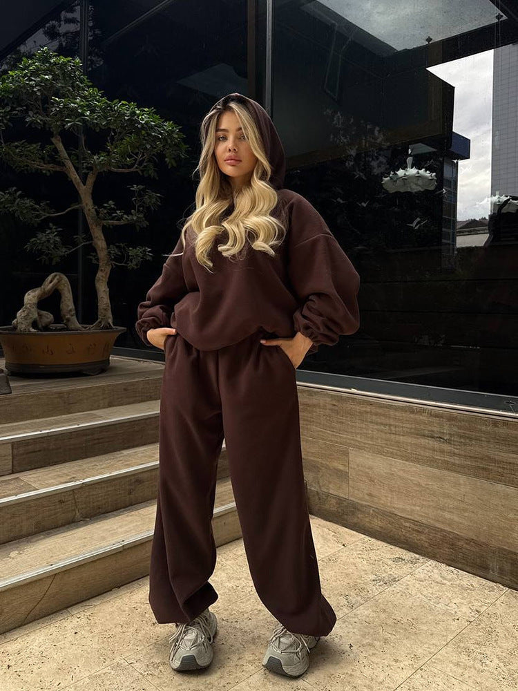 Women's Two-Piece Sweat Set Comfortable Loungewear