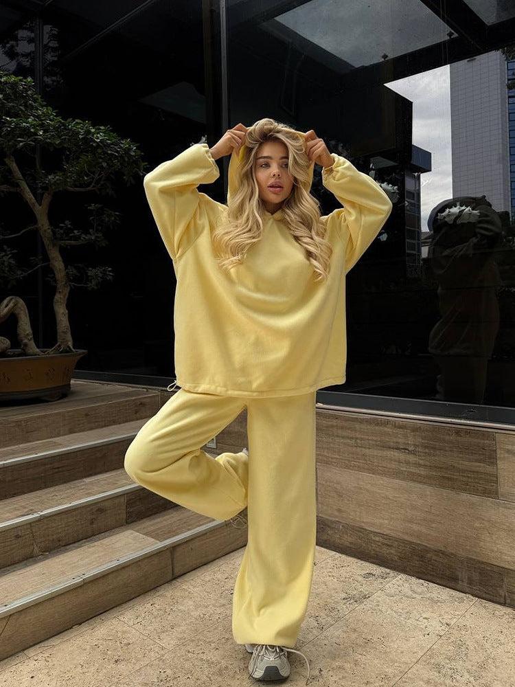 Women's Two-Piece Sweat Set Comfortable Loungewear
