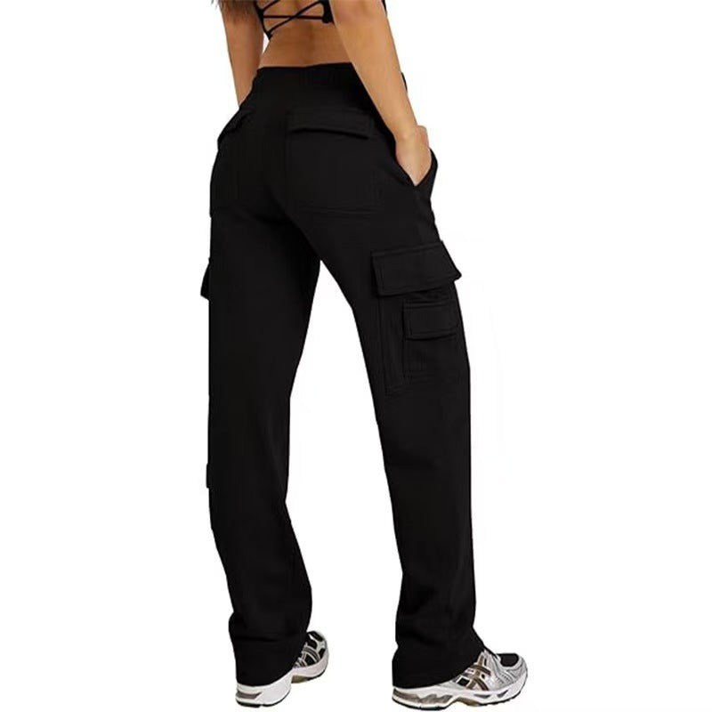 Women's Cargo Sweatpants Casual Loose Comfortable Wide-Leg Pants