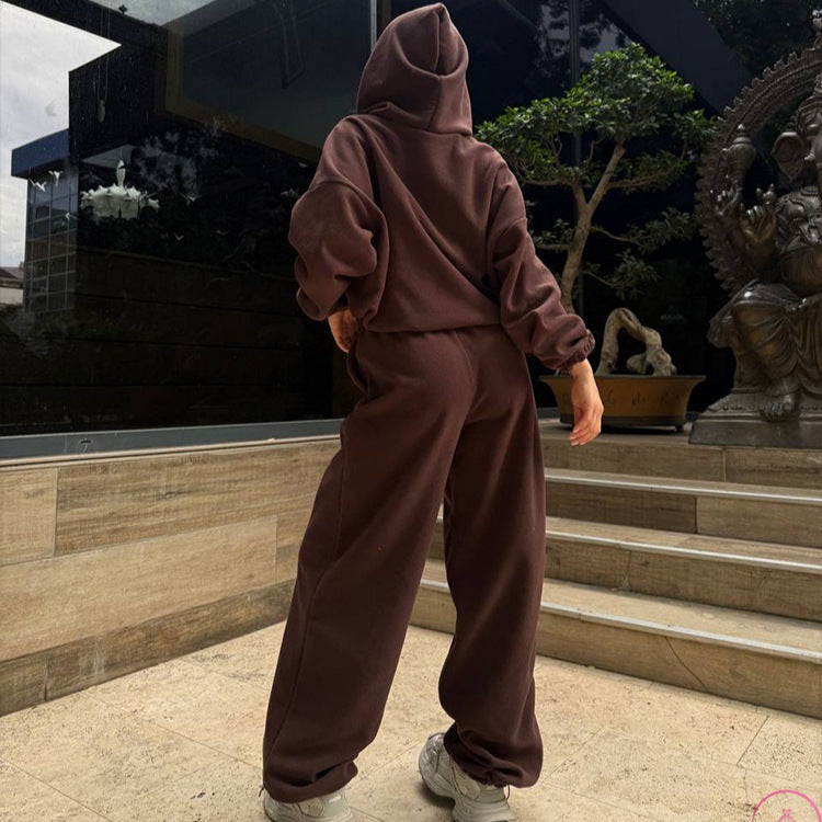 Women's Two-Piece Sweat Set Comfortable Loungewear
