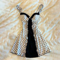 New Sexy Hot Girl Design V-collar Polka Dot Sleeveless Dress