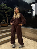 Women's Two-Piece Sweat Set Comfortable Loungewear